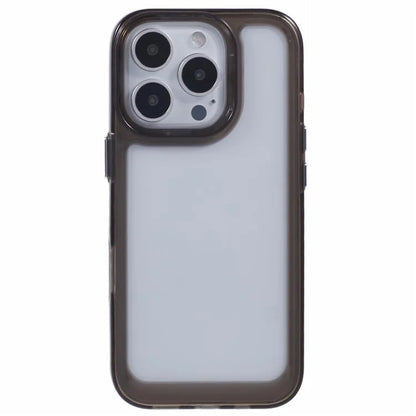 For iPhone 16 Pro Case Metal Buttons PC+TPU Phone Cover 2.0mm Thick Drop-Proof