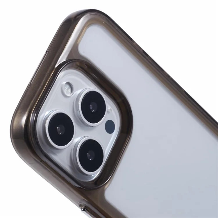 For iPhone 16 Pro Case Metal Buttons PC+TPU Phone Cover 2.0mm Thick Drop-Proof