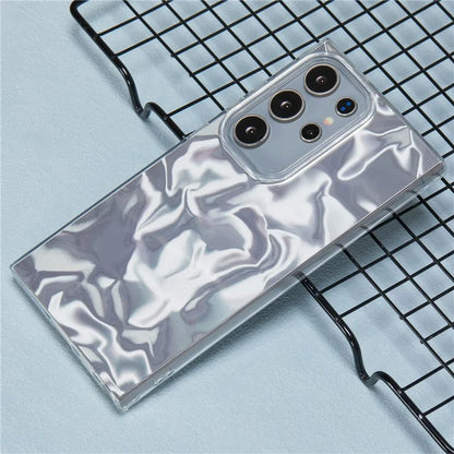 YX Series For Samsung Galaxy S24 Ultra Case IMD Pattern Soft TPU Back Cover