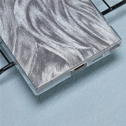 YX Series For Samsung Galaxy S24 Ultra Case IMD Pattern Soft TPU Back Cover