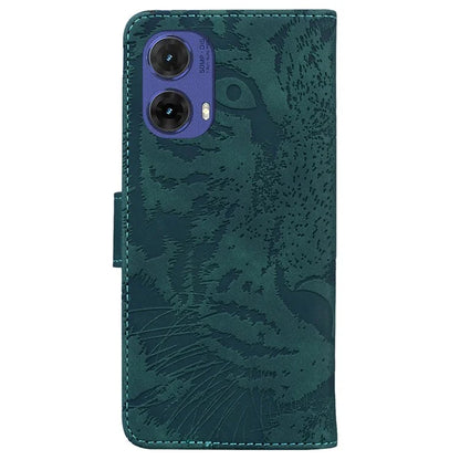 For Motorola Moto G85 5G / S50 Neo 5G Mobile Phone Stand Case Imprinted Tiger PU Leather Wallet Phone Cover