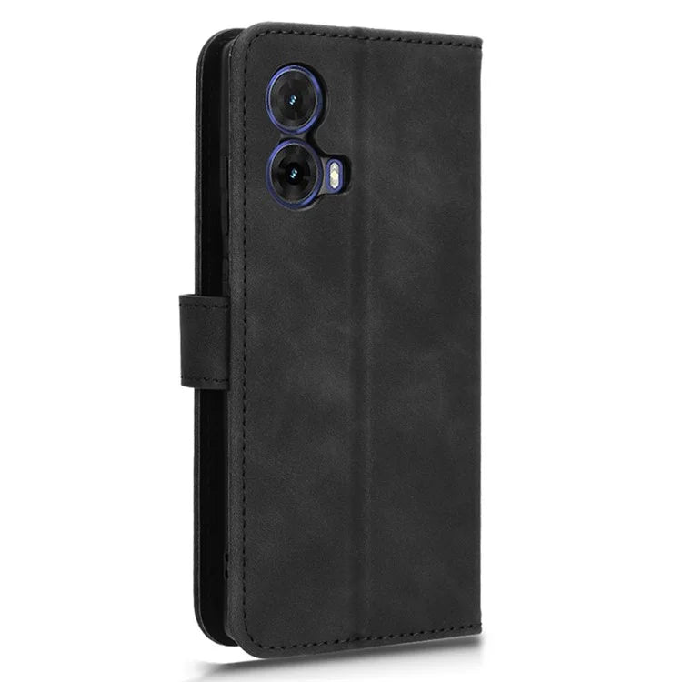 For Motorola Moto G85 5G / S50 Neo 5G Case Skin-Feel Leather Wallet Flip Anti-Drop Phone Cover