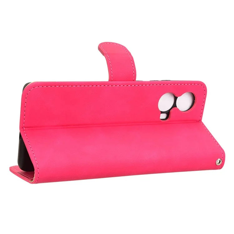 For Motorola Moto G85 5G / S50 Neo 5G Case Skin-Feel Leather Wallet Flip Anti-Drop Phone Cover