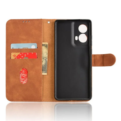 For Motorola Moto G85 5G / S50 Neo 5G Case Skin-Feel Leather Wallet Flip Anti-Drop Phone Cover