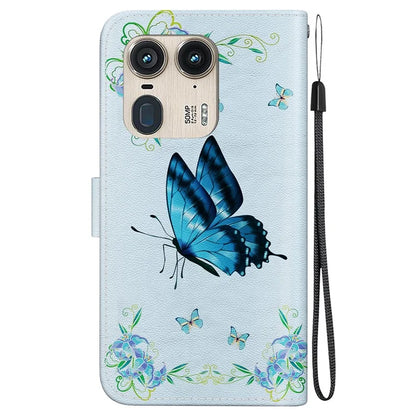 Wholesale Phone Case for Motorola Edge 50 Ultra 5G / Moto X50 Ultra Wallet Leather Phone Stand Cover with Pattern Printing
