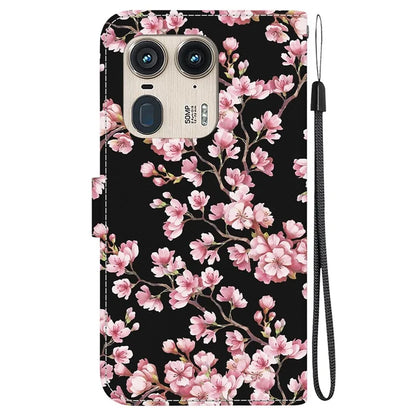 Wholesale Phone Case for Motorola Edge 50 Ultra 5G / Moto X50 Ultra Wallet Leather Phone Stand Cover with Pattern Printing