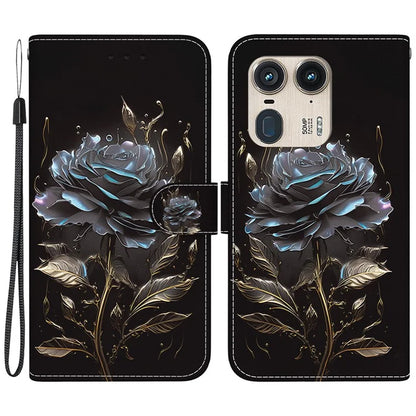 Wholesale Phone Case for Motorola Edge 50 Ultra 5G / Moto X50 Ultra Wallet Leather Phone Stand Cover with Pattern Printing