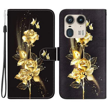 Wholesale Phone Case for Motorola Edge 50 Ultra 5G / Moto X50 Ultra Wallet Leather Phone Stand Cover with Pattern Printing