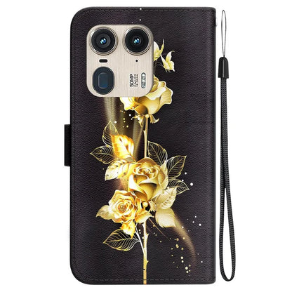 Wholesale Phone Case for Motorola Edge 50 Ultra 5G / Moto X50 Ultra Wallet Leather Phone Stand Cover with Pattern Printing