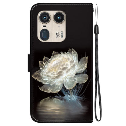 Wholesale Phone Case for Motorola Edge 50 Ultra 5G / Moto X50 Ultra Wallet Leather Phone Stand Cover with Pattern Printing