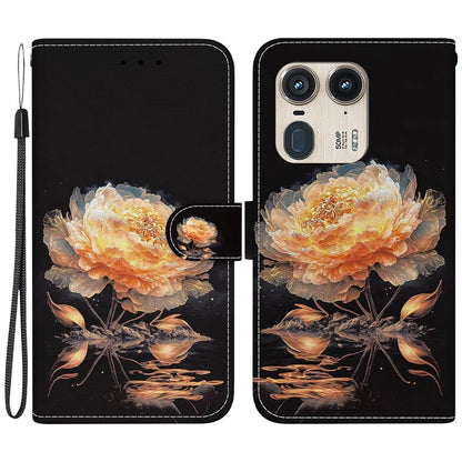 Wholesale Phone Case for Motorola Edge 50 Ultra 5G / Moto X50 Ultra Wallet Leather Phone Stand Cover with Pattern Printing