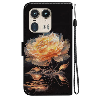 Wholesale Phone Case for Motorola Edge 50 Ultra 5G / Moto X50 Ultra Wallet Leather Phone Stand Cover with Pattern Printing