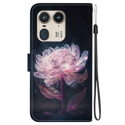 Wholesale Phone Case for Motorola Edge 50 Ultra 5G / Moto X50 Ultra Wallet Leather Phone Stand Cover with Pattern Printing