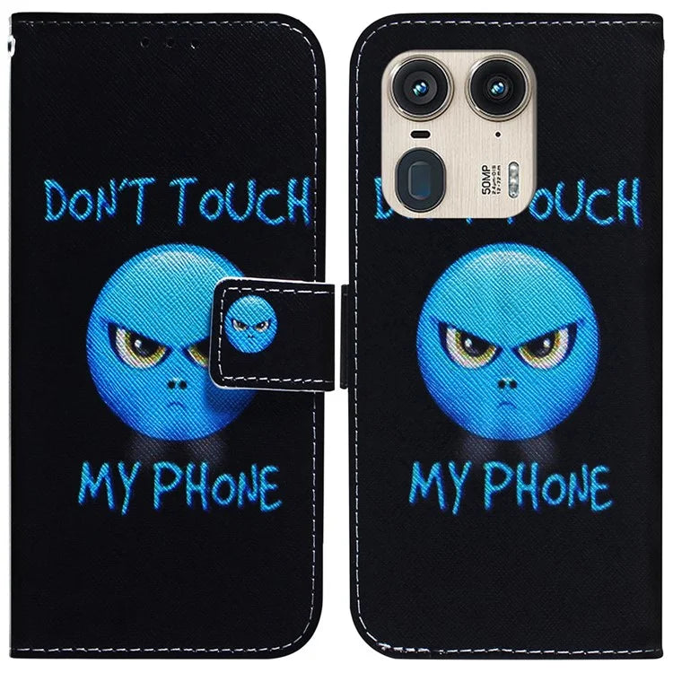 PU Leather Phone Case for Motorola Moto X50 Ultra 5G / Edge 50 Ultra Wallet Phone Stand Cover with Pattern Printing