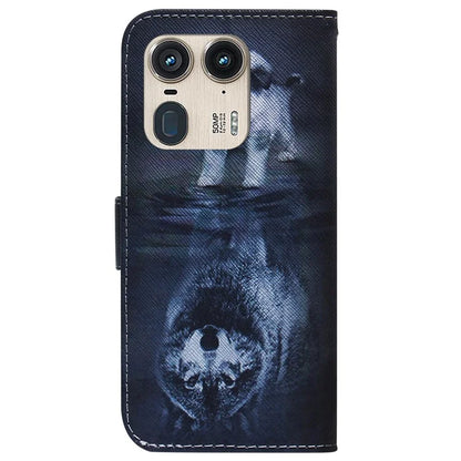 PU Leather Phone Case for Motorola Moto X50 Ultra 5G / Edge 50 Ultra Wallet Phone Stand Cover with Pattern Printing
