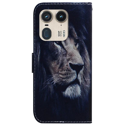 PU Leather Phone Case for Motorola Moto X50 Ultra 5G / Edge 50 Ultra Wallet Phone Stand Cover with Pattern Printing