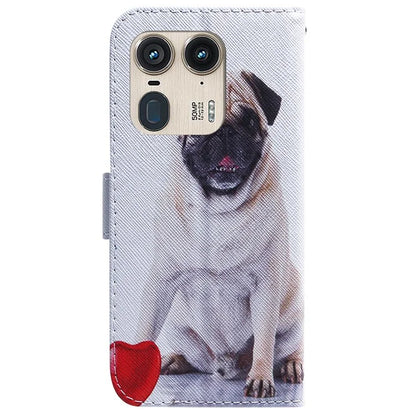 PU Leather Phone Case for Motorola Moto X50 Ultra 5G / Edge 50 Ultra Wallet Phone Stand Cover with Pattern Printing