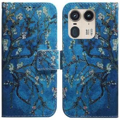 PU Leather Phone Case for Motorola Moto X50 Ultra 5G / Edge 50 Ultra Wallet Phone Stand Cover with Pattern Printing