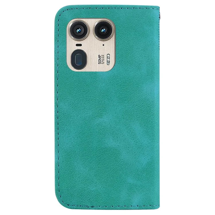 For Motorola Edge 50 Ultra 5G / Moto X50 Ultra 5G Case PU Leather Imprint Wallet Phone Cover