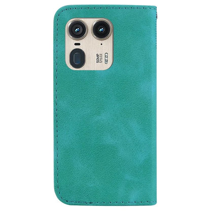 For Motorola Edge 50 Ultra 5G / Moto X50 Ultra 5G Case PU Leather Imprint Wallet Phone Cover