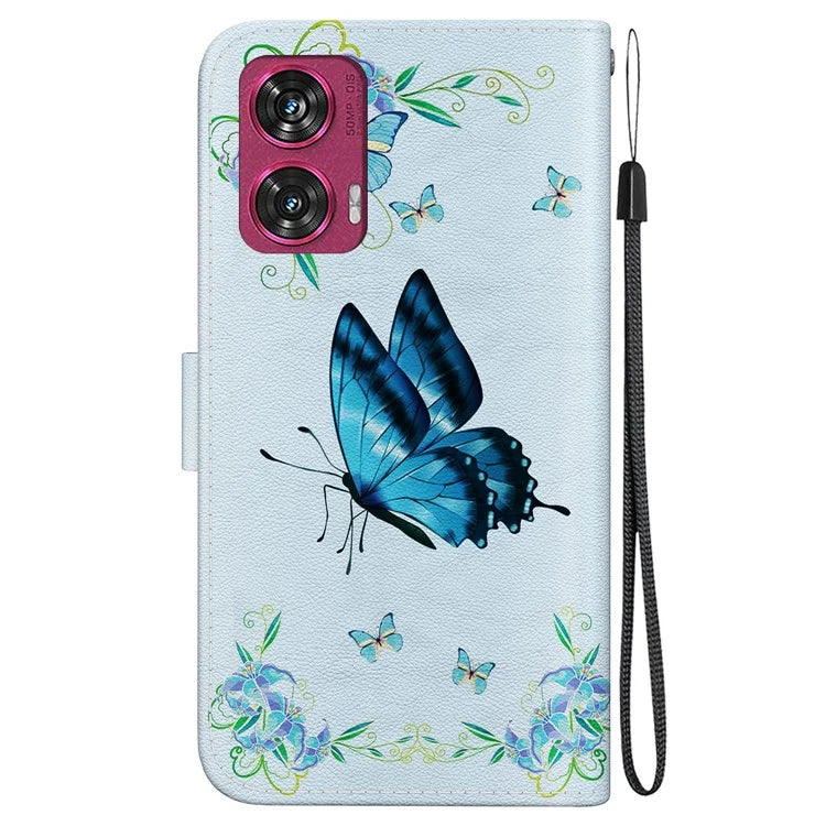 For Motorola Edge 50 Fusion 5G Wallet Case Pattern Printed Leather Phone Cover