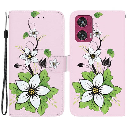 For Motorola Edge 50 Fusion 5G Wallet Case Pattern Printed Leather Phone Cover