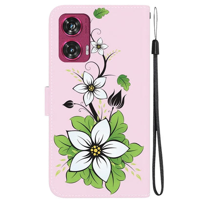 For Motorola Edge 50 Fusion 5G Wallet Case Pattern Printed Leather Phone Cover