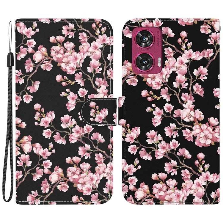 For Motorola Edge 50 Fusion 5G Wallet Case Pattern Printed Leather Phone Cover