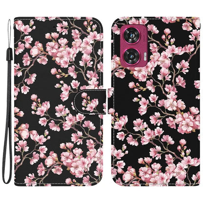 For Motorola Edge 50 Fusion 5G Wallet Case Pattern Printed Leather Phone Cover