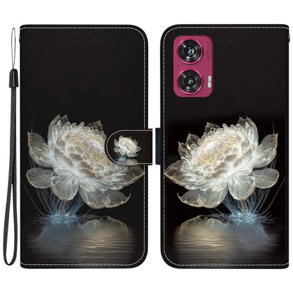 For Motorola Edge 50 Fusion 5G Wallet Case Pattern Printed Leather Phone Cover
