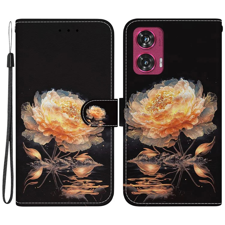 For Motorola Edge 50 Fusion 5G Wallet Case Pattern Printed Leather Phone Cover