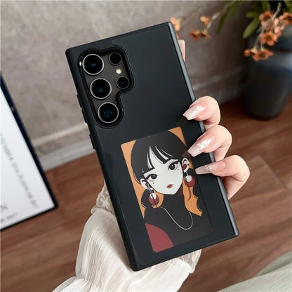 For Samsung Galaxy S23 Ultra E Ink Phone Cover 4-Color Display Pattern Customized Case