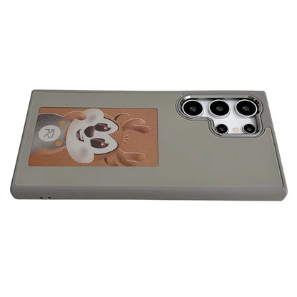 For Samsung Galaxy S23 Ultra E Ink Phone Cover 4-Color Display Pattern Customized Case