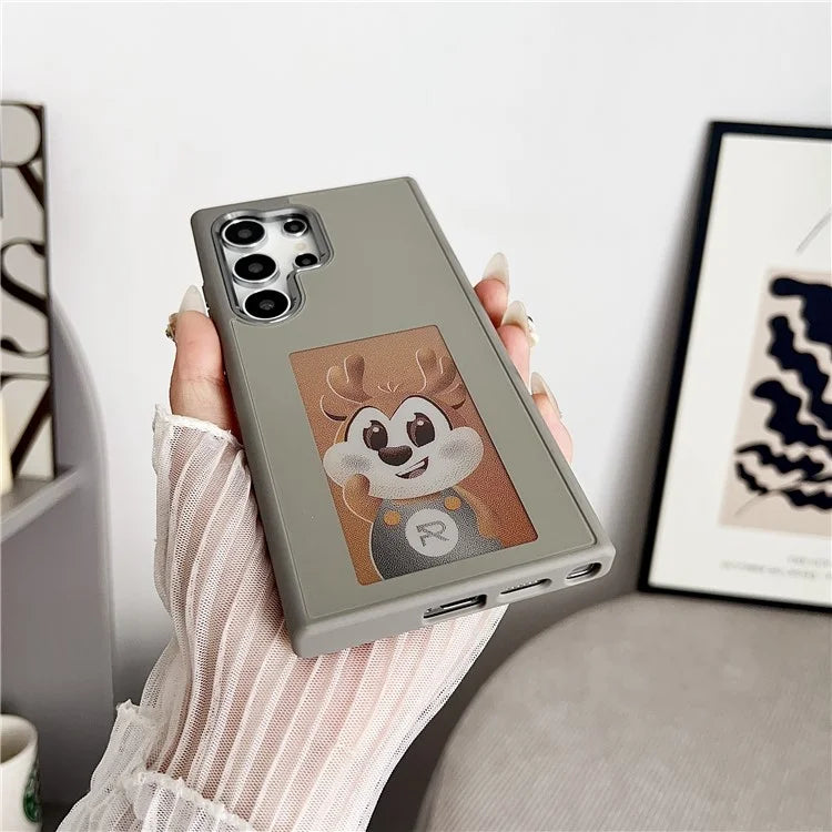 For Samsung Galaxy S23 Ultra E Ink Phone Cover 4-Color Display Pattern Customized Case