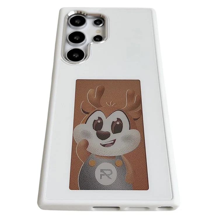 For Samsung Galaxy S23 Ultra E Ink Phone Cover 4-Color Display Pattern Customized Case