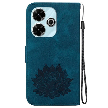 For Xiaomi Redmi 13 5G / 13 4G / Poco M6 4G Phone Case Lotus Imprint Leather Flip Wallet Cover