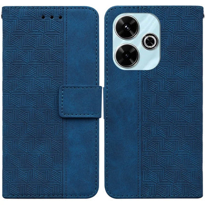 For Xiaomi Redmi 13 5G / 13 4G / Poco M6 4G Case PU Leather Wallet Geometry Imprint Phone Cover