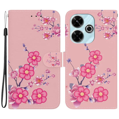 For Xiaomi Redmi 13 5G / 13 4G / Poco M6 4G Case Pattern Print PU Leather Wallet Phone Cover