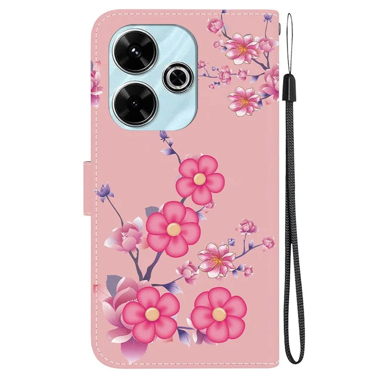 For Xiaomi Redmi 13 5G / 13 4G / Poco M6 4G Case Pattern Print PU Leather Wallet Phone Cover