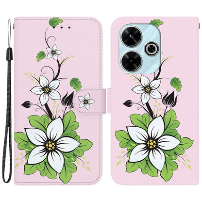 For Xiaomi Redmi 13 5G / 13 4G / Poco M6 4G Case Pattern Print PU Leather Wallet Phone Cover