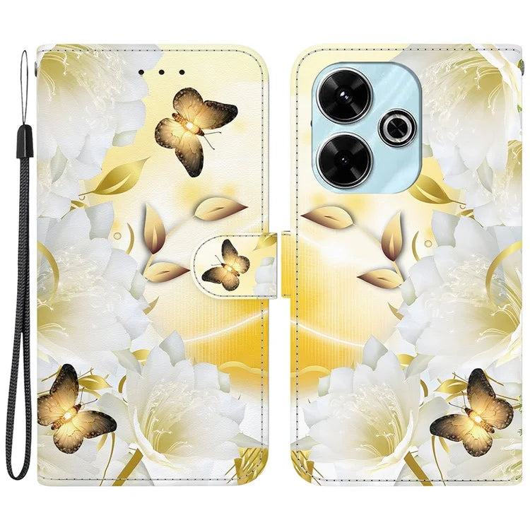 For Xiaomi Redmi 13 5G / 13 4G / Poco M6 4G Case Pattern Print PU Leather Wallet Phone Cover