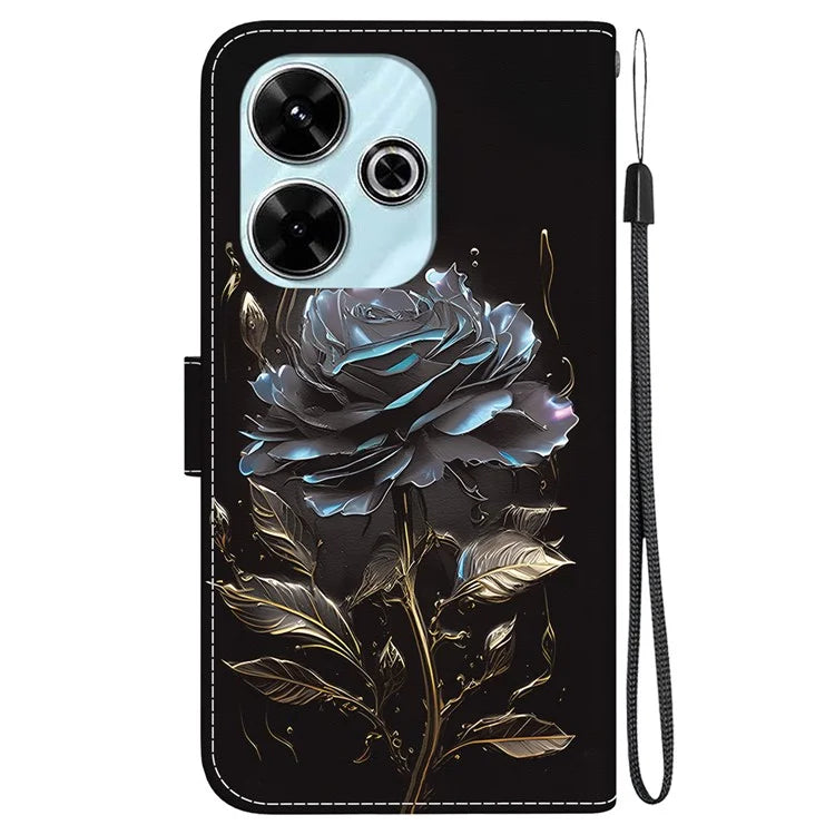 For Xiaomi Redmi 13 5G / 13 4G / Poco M6 4G Case Pattern Print PU Leather Wallet Phone Cover