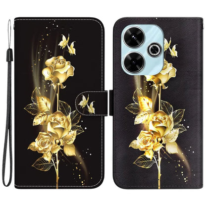 For Xiaomi Redmi 13 5G / 13 4G / Poco M6 4G Case Pattern Print PU Leather Wallet Phone Cover