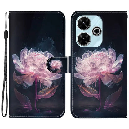 For Xiaomi Redmi 13 5G / 13 4G / Poco M6 4G Case Pattern Print PU Leather Wallet Phone Cover