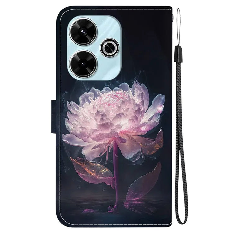 For Xiaomi Redmi 13 5G / 13 4G / Poco M6 4G Case Pattern Print PU Leather Wallet Phone Cover