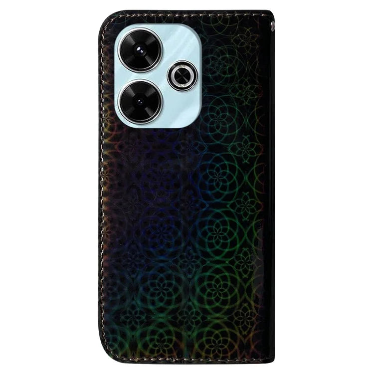 For Xiaomi Redmi 13 5G / 13 4G / Poco M6 4G Phone Case Dazzling Flower Anti-Scratch Leather Cover