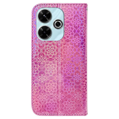 For Xiaomi Redmi 13 5G / 13 4G / Poco M6 4G Phone Case Dazzling Flower Anti-Scratch Leather Cover