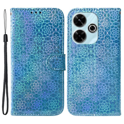For Xiaomi Redmi 13 5G / 13 4G / Poco M6 4G Phone Case Dazzling Flower Anti-Scratch Leather Cover