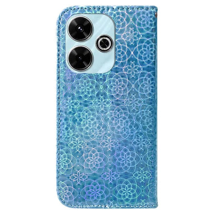 For Xiaomi Redmi 13 5G / 13 4G / Poco M6 4G Phone Case Dazzling Flower Anti-Scratch Leather Cover