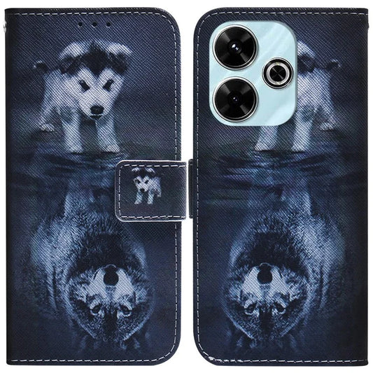 For Xiaomi Redmi 13 5G / 13 4G / Poco M6 4G Case Pattern Print Leather Wallet Phone Cover
